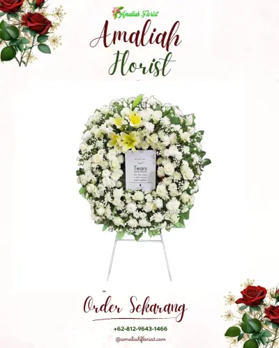 Krans Bunga Duka Cita di Pemuteran